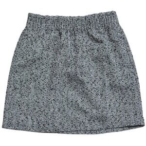 J. Crew Tweed Skirt Size 2 Mini Pull On Career Wear Stylish Classic Preppy